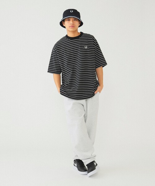 FRED PERRY(フレッドペリー)の「FRED PERRY × BEAMS / 別注 バケットハット 24SS(ハット・メンズ・ネイビー/ブラック・XL/M)」の3枚目の写真