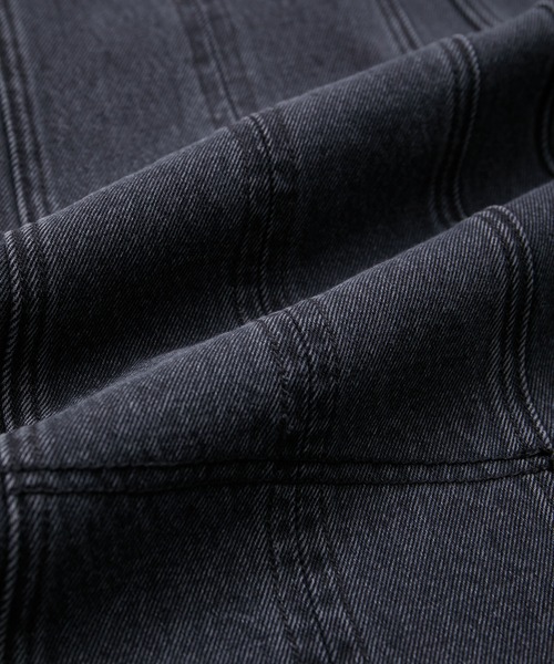 VIS(ビス)の「切替デニムジャンパースカート(ワンピース・レディース・ブルー系その他/スミクロ・M/S)」の3枚目の写真