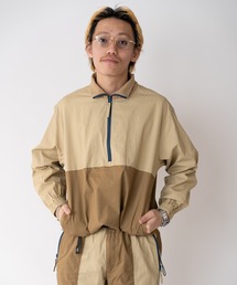 ハーフジップ」に該当するメンズのその他アウター（ベージュ系