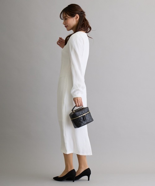 H.TOKYO（エイチトウキョウ）の「キルティング 2WAYバニティバッグ（ハンドバッグ・レディース・ベージュ/ホワイト/ブラック・FREE）」の17枚目の写真