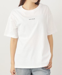 ロゴ シンプルプリント Tシャツ 半袖 ユニセックス