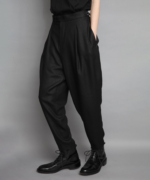 ato（アトウ）の「2 TUCK TAPERED TRI-ACETATE PANTS（その他パンツ・メンズ・ネイビー/ブラック・48/46/44）」の14枚目の写真