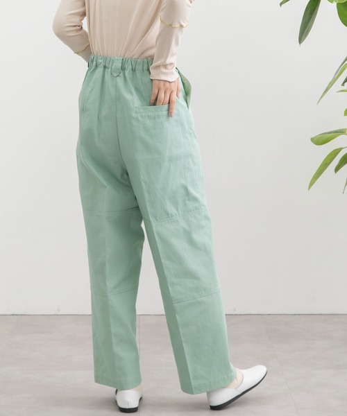 POU DOU DOU（プードゥドゥ）の「ニーパッチパンツ（その他パンツ・レディース・ベージュ/ミント/インディゴブルー・3）」の6枚目の写真