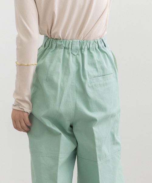 POU DOU DOU（プードゥドゥ）の「ニーパッチパンツ（その他パンツ・レディース・ベージュ/ミント/インディゴブルー・3）」の11枚目の写真
