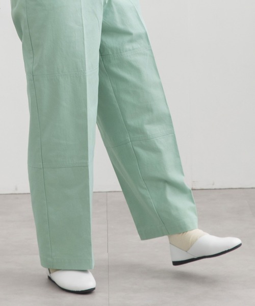 POU DOU DOU（プードゥドゥ）の「ニーパッチパンツ（その他パンツ・レディース・ベージュ/ミント/インディゴブルー・3）」の12枚目の写真