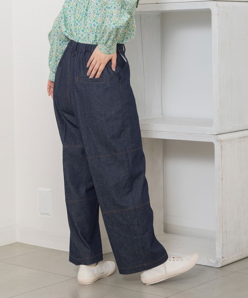 POU DOU DOU（プードゥドゥ）の「ニーパッチパンツ（その他パンツ・レディース・ベージュ/ミント/インディゴブルー・3）」の15枚目の写真