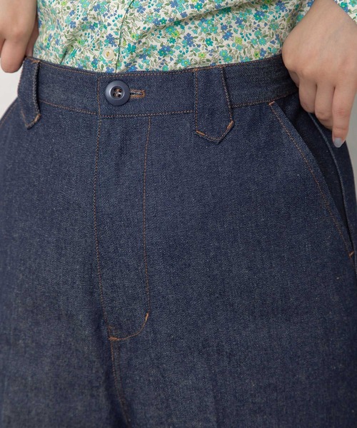 POU DOU DOU（プードゥドゥ）の「ニーパッチパンツ（その他パンツ・レディース・ベージュ/ミント/インディゴブルー・3）」の20枚目の写真