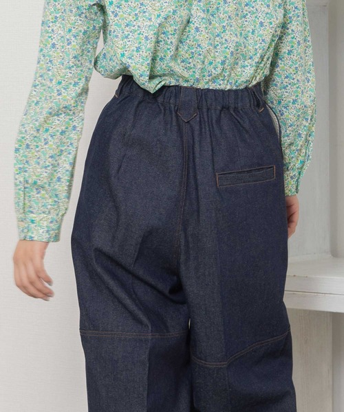 POU DOU DOU（プードゥドゥ）の「ニーパッチパンツ（その他パンツ・レディース・ベージュ/ミント/インディゴブルー・3）」の21枚目の写真