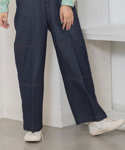 POU DOU DOU（プードゥドゥ）の「ニーパッチパンツ（その他パンツ・レディース・ベージュ/ミント/インディゴブルー・3）」の22枚目の写真