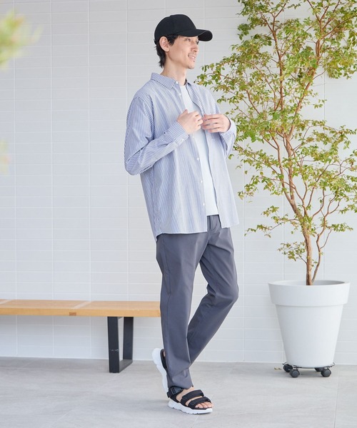 GLOBAL WORK（グローバルワーク）の「サラサマレギュラーカラーシャツ/975741（シャツ/ブラウス・メンズ・ブルー系その他5/ネイビー系8/ブルー/オフホワイト/グレー/チャコールグレー・SMALL/MEDIUM/LARGE/X-LARGE）」の12枚目の写真