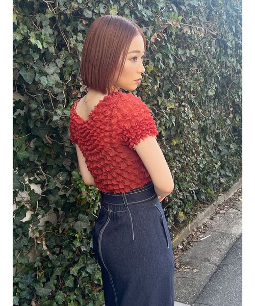 MURUA（ムルーア）の「アニヴェントップス（シャツ/ブラウス・レディース・ブラック/レッド/マスタード/アイボリー・FREE）」の22枚目の写真