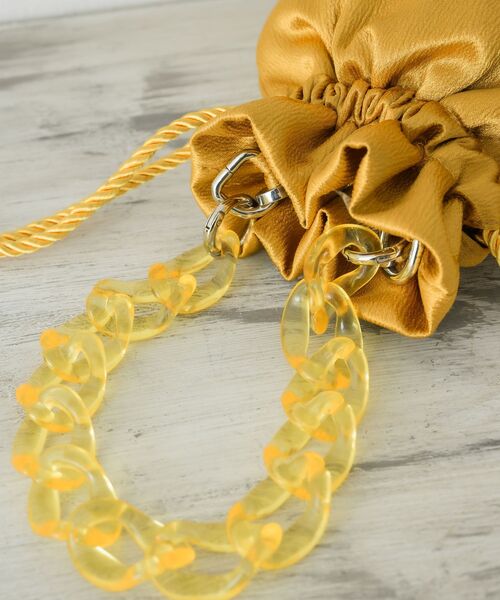 RETRO GIRL(レトロガール)の「3WAY巾着バッグ(ショルダーバッグ・レディース・ブラック/オフホワイト/イエロー・ONE SIZE)」の13枚目の写真