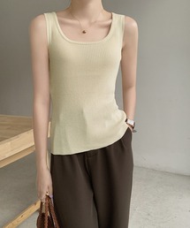 MILAE | ベーシックリブ編みタンクトップ(タンクトップ)