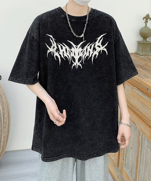 FVLMEN（フルメン）の「【FVLMEN】butterfly backprint halfsleeve tee/バタフライ バックプリント ハーフスリーブ T（Tシャツ/カットソー・メンズ・パープル/ベージュ/ブラック・LARGE/MEDIUM/X-LARGE）」の10枚目の写真
