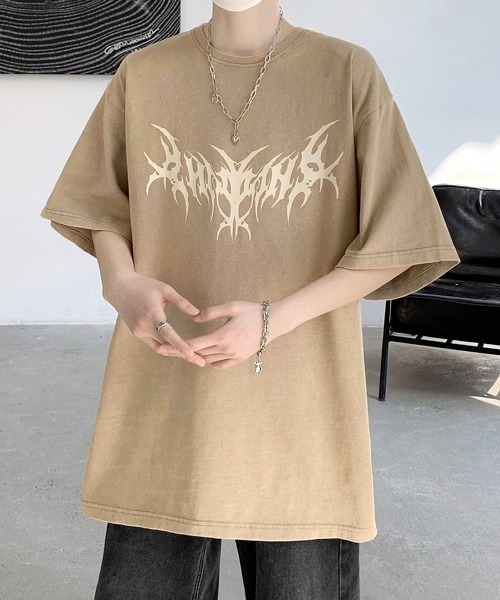 FVLMEN（フルメン）の「【FVLMEN】butterfly backprint halfsleeve tee/バタフライ バックプリント ハーフスリーブ T（Tシャツ/カットソー・メンズ・パープル/ベージュ/ブラック・LARGE/MEDIUM/X-LARGE）」の18枚目の写真