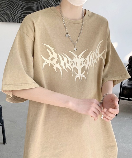 FVLMEN（フルメン）の「【FVLMEN】butterfly backprint halfsleeve tee/バタフライ バックプリント ハーフスリーブ T（Tシャツ/カットソー・メンズ・パープル/ベージュ/ブラック・LARGE/MEDIUM/X-LARGE）」の16枚目の写真