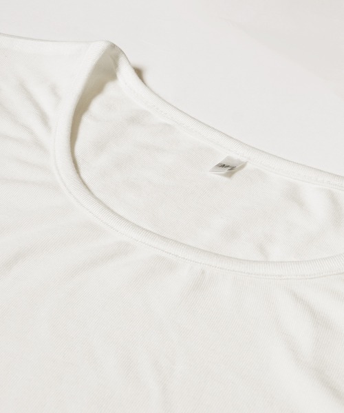 coca(coca)(コカ)の「とろみサイドシャーリングリボンカットソー(Tシャツ/カットソー・レディース・ブラック/ホワイト・L/M)」の6枚目の写真