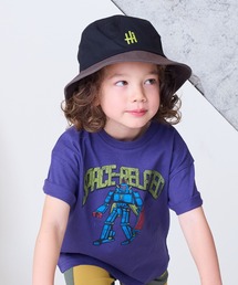 BIG FIELD | バイカラーバケットハット（kids/52-54cm,56-58cm）(ハット)
