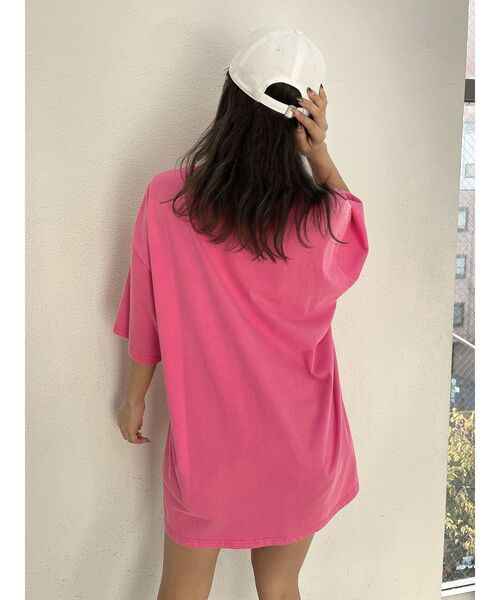 GYDA（ジェイダ）の「DELREY BUNNY BIGTシャツ（Tシャツ/カットソー・レディース・ピンク/オフホワイト/ネイビー/ブラック・FREE）」の13枚目の写真