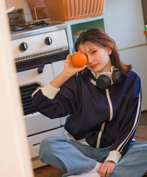 GLOBAL WORK（グローバルワーク）の「トラックジャケット/AND YUA ANY/106431（ジャージ・キッズ・ブルー/ネイビー・160cm/150cm）」の17枚目の写真