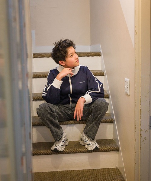 GLOBAL WORK（グローバルワーク）の「トラックジャケット/AND YUA ANY/106431（ジャージ・キッズ・ブルー/ネイビー・160cm/150cm）」の21枚目の写真