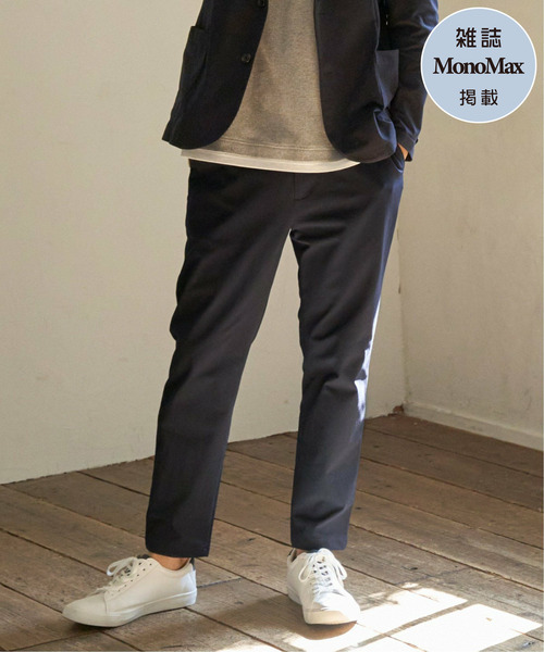 IKKA LOUNGE(イッカラウンジ)の「【雑誌MonoMax4月号掲載】GOKU楽ワーク 速乾鹿の子パンツ【セットアップ対応】(その他パンツ・メンズ・ブラック/ネイビー/ベージュ・S/M/L/XL)」の3枚目の写真