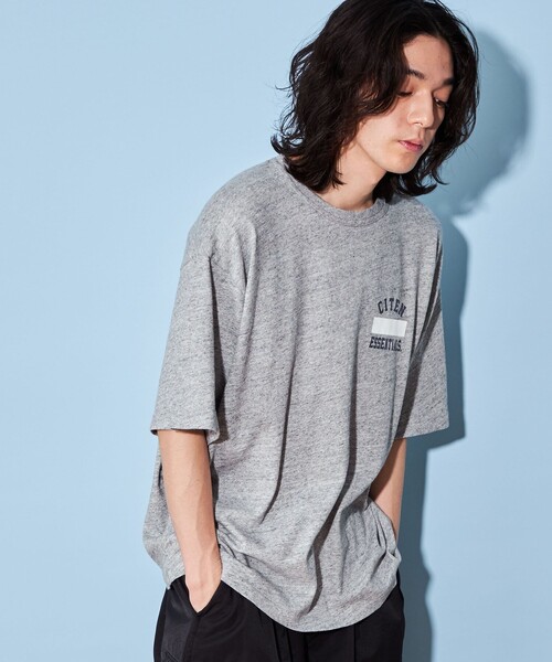 CITEN（シテン）の「＜CITEN＞ネーム プリント ロゴ Tシャツ（Tシャツ/カットソー・メンズ・グレー・S/L/M）」の2枚目の写真