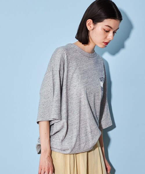 CITEN（シテン）の「＜CITEN＞ネーム プリント ロゴ Tシャツ（Tシャツ/カットソー・メンズ・グレー・S/L/M）」の4枚目の写真