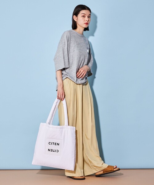 CITEN（シテン）の「＜CITEN＞ネーム プリント ロゴ Tシャツ（Tシャツ/カットソー・メンズ・グレー・S/L/M）」の6枚目の写真