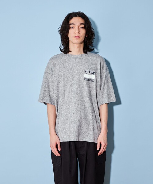 CITEN（シテン）の「＜CITEN＞ネーム プリント ロゴ Tシャツ（Tシャツ/カットソー・メンズ・グレー・S/L/M）」の7枚目の写真