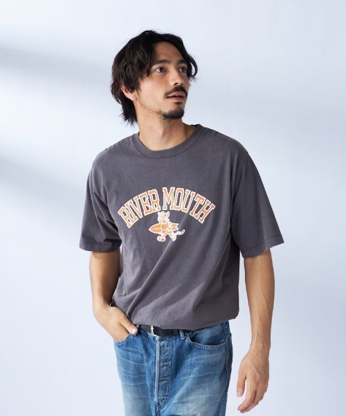 Ocean Pacific(オーシャンパシフィック)の「【OP/オーピー】半袖ヴィンテージ風プリントTシャツ ウォッシュ加工(Tシャツ/カットソー・メンズ・ホワイト/ミント/チャコール・LARGE/X-LARGE/MEDIUM)」の3枚目の写真