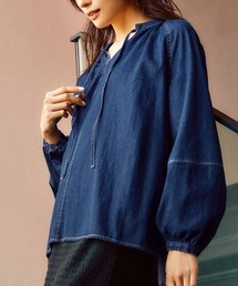 IEDIT | ＩＥＤＩＴ　フェミニンな印象で着られる軽やかデニムブラウス(シャツ/ブラウス)