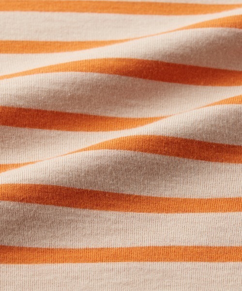 COMME CI COMME CA（コムシコムサ）の「COMME CI COMME CA/コムシコムサ　ルームウェア 長袖長パンツ 天竺ボーダー（ルームウェア/パジャマ・レディース・オレンジ/チャコールグレー・MEDIUM/LARGE/X-LARGE）」の8枚目の写真