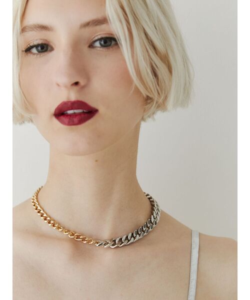 jouetie（ジュエティ）の「コンビネーションチェーンチョーカー（チョーカー・レディース・シルバー/ゴールド・FREE）」の8枚目の写真
