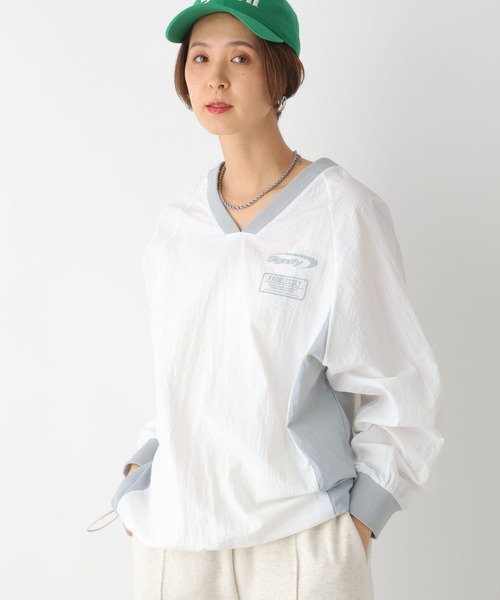 LEPSIM（レプシィム）の「ナイロンロゴトップス　107116（Tシャツ/カットソー・レディース・オフホワイト/ブラック・FREE）」の12枚目の写真