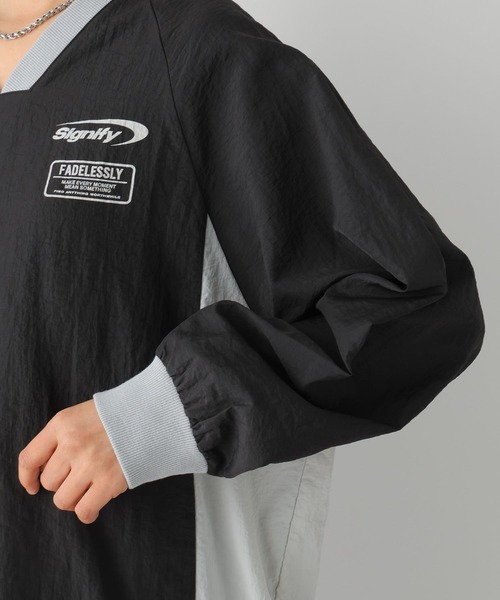 LEPSIM（レプシィム）の「ナイロンロゴトップス　107116（Tシャツ/カットソー・レディース・オフホワイト/ブラック・FREE）」の4枚目の写真