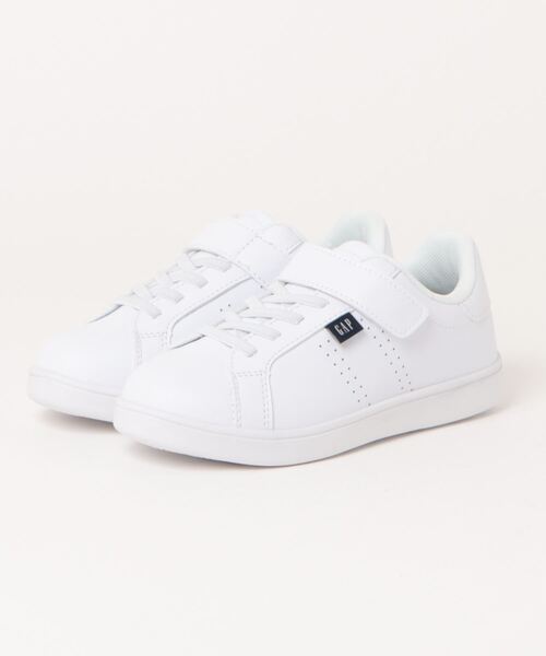 GAP（ギャップ）の「【GAP】 ジュニアコートスニーカー（スニーカー・キッズ・ホワイト×ネイビー/ホワイト/ブラック・19.0cm/20.0cm/21.0cm/22.0cm）」の6枚目の写真