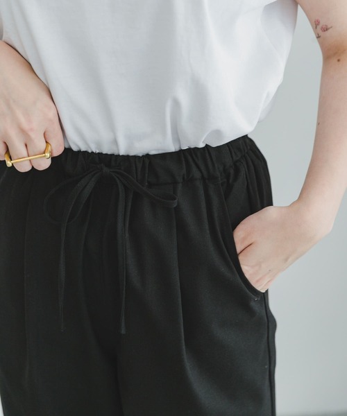 ITEMS URBANRESEARCH（アイテムズ アーバンリサーチ）の「リネン混イージーパンツ（その他パンツ・レディース・ブラック/グレー/グリーン・MEDIUM/SMALL）」の15枚目の写真