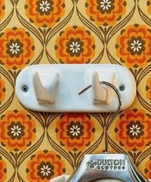 DULTON(�_���g��)��PORCELAIN 2 PRONG HOOK/ �|�[�Z���� �Ǖt���t�b�N(���[�O�b�Y)