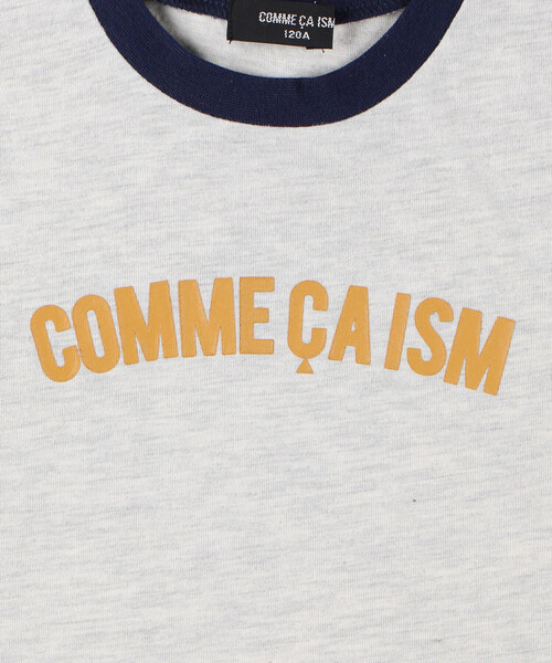 COMME CA ISM(コムサイズム)の「半袖ロゴTシャツ(Tシャツ/カットソー・キッズ・グレイッシュベージュ/サックスブルー/ブラック/ピンク/オートミール・110cm/100cm/150cm/140cm/130cm/120cm)」の9枚目の写真