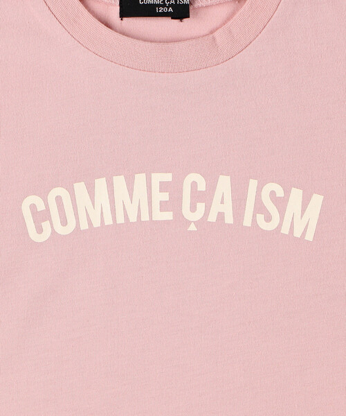 COMME CA ISM(コムサイズム)の「半袖ロゴTシャツ(Tシャツ/カットソー・キッズ・グレイッシュベージュ/サックスブルー/ブラック/ピンク/オートミール・110cm/100cm/150cm/140cm/130cm/120cm)」の8枚目の写真