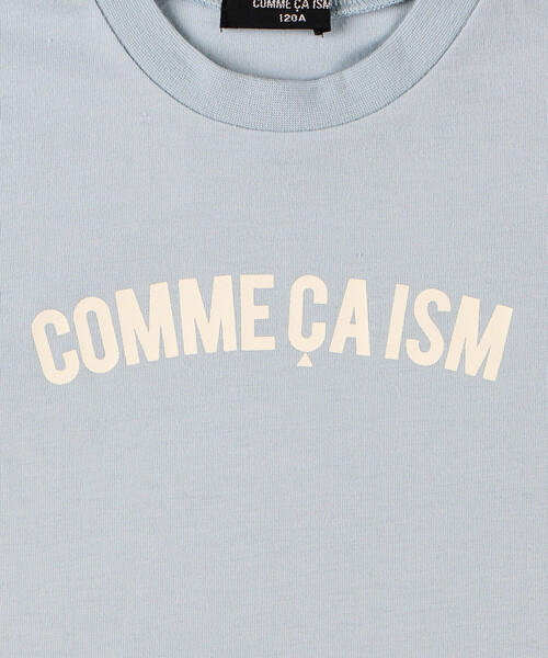 COMME CA ISM(コムサイズム)の「半袖ロゴTシャツ(Tシャツ/カットソー・キッズ・グレイッシュベージュ/サックスブルー/ブラック/ピンク/オートミール・110cm/100cm/150cm/140cm/130cm/120cm)」の7枚目の写真