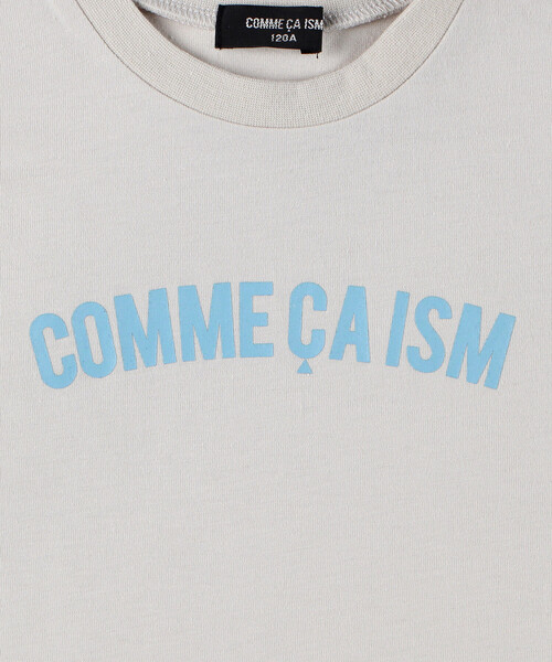COMME CA ISM(コムサイズム)の「半袖ロゴTシャツ(Tシャツ/カットソー・キッズ・グレイッシュベージュ/サックスブルー/ブラック/ピンク/オートミール・110cm/100cm/150cm/140cm/130cm/120cm)」の6枚目の写真