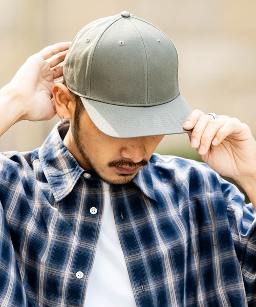 newhattan（ニューハッタン）の「NEWHATTAN ニューハッタン Snapback Baseball Cap twill ツイルスナップバックベースボールキャップ（キャップ・メンズ・チャコール/ネイビー/ホワイト/ブラック/カーキ/オリーブ/ダークグリーン/グレー・FREE）」の6枚目の写真