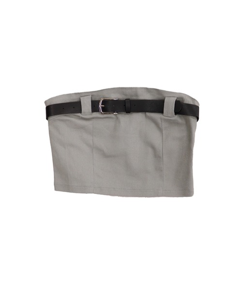 LVEU.】ベルトデザインベアトップ / トップス チューブトップ ベア