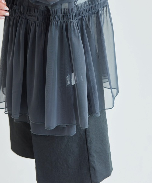 ROPE' PICNIC(ロペピクニック)の「チュールカシュクールカーディガン(カーディガン/ボレロ・レディース・チャコールグレー/キナリ・38)」の17枚目の写真