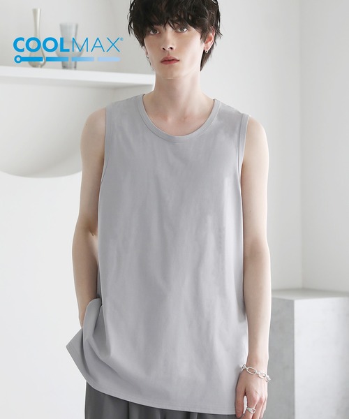 ASTRONOMY(アストロノミー)の「コットンミックスCOOLMAX(R)タンクトップ(タンクトップ・メンズ・ライトグレー/ホワイト/チャコール/ブラック・L/M/S/XL)」の1枚目の写真