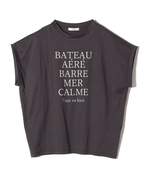 SHIPS（シップス）の「ローズペトール 半袖 プリント TEE（Tシャツ/カットソー・レディース・ホワイト/ダークグレー/オフホワイト/チャコールグレー/ブラウン/ブルー・ONE SIZE）」の13枚目の写真