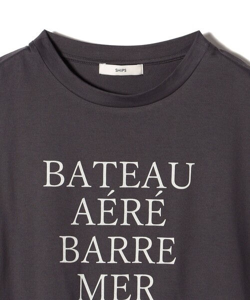 SHIPS（シップス）の「ローズペトール 半袖 プリント TEE（Tシャツ/カットソー・レディース・ホワイト/ダークグレー/オフホワイト/チャコールグレー/ブラウン/ブルー・ONE SIZE）」の15枚目の写真