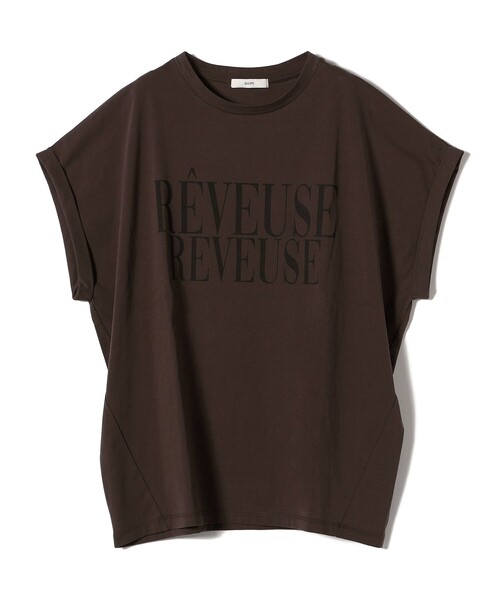 SHIPS（シップス）の「ローズペトール 半袖 プリント TEE（Tシャツ/カットソー・レディース・ホワイト/ダークグレー/オフホワイト/チャコールグレー/ブラウン/ブルー・ONE SIZE）」の19枚目の写真